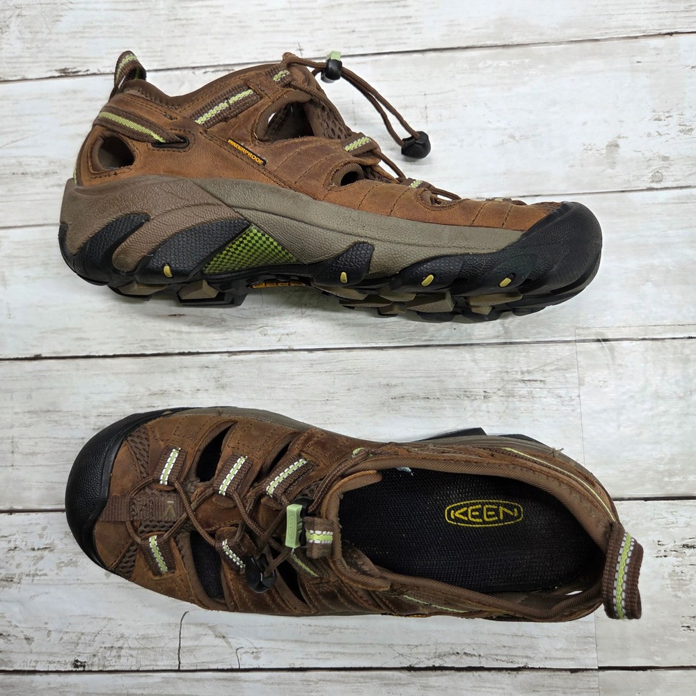 Keen Arroyo II Hiking Sandals Women 8 Brown Green Waterproof Leather Sport Shoe
